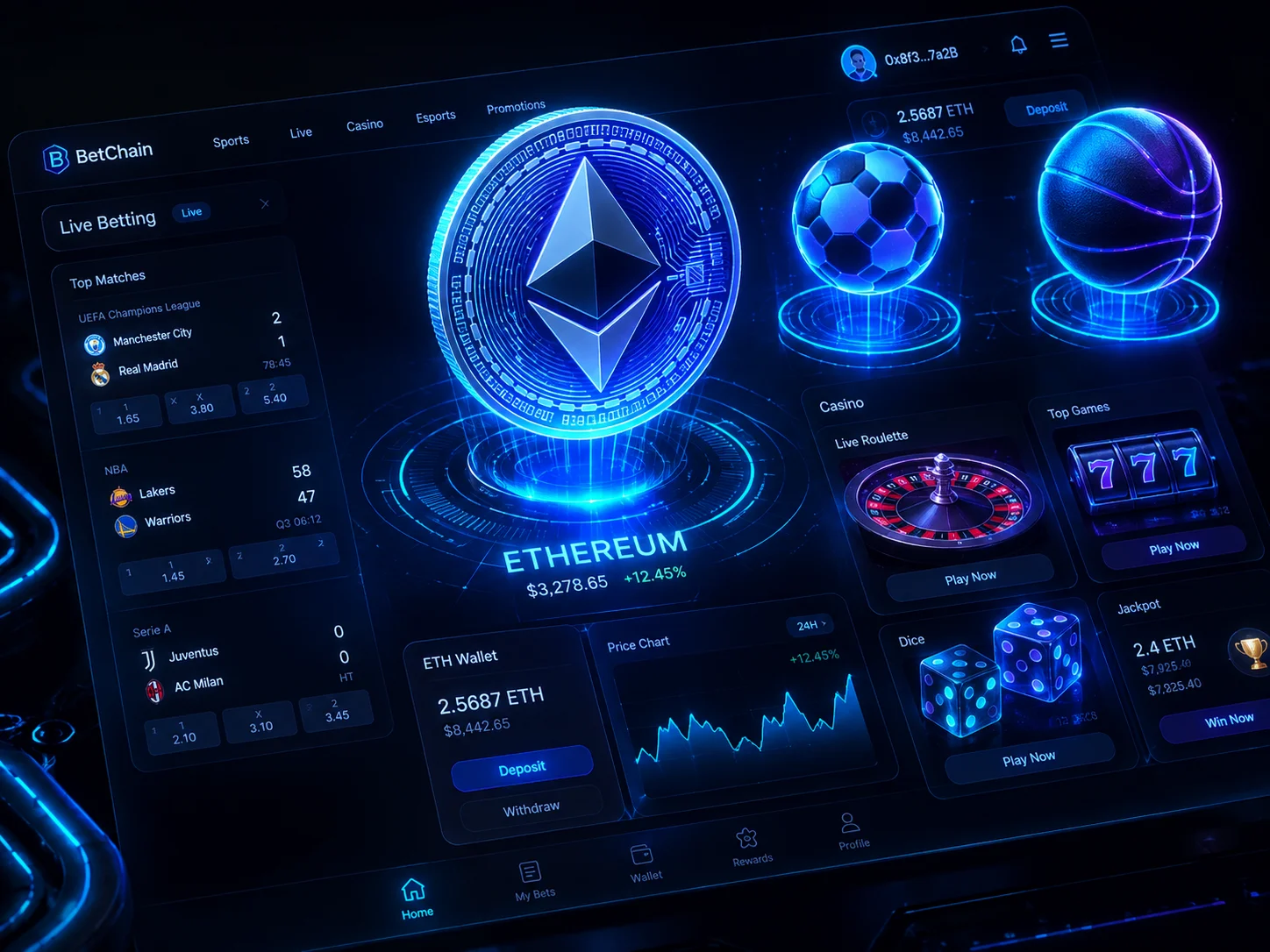 Ethereum Betting Header Graphics