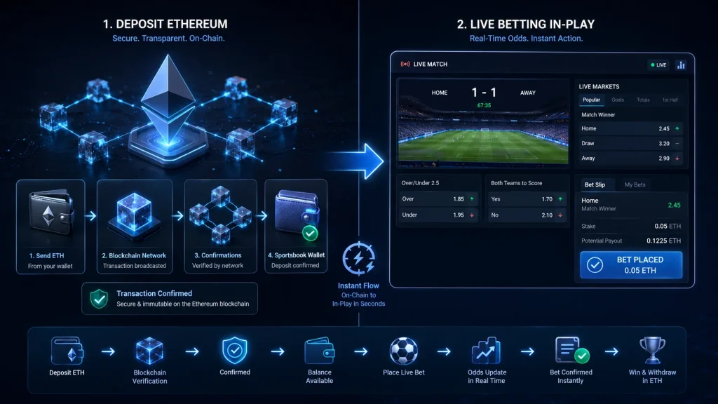 Apuestas en Vivo con Ethereum: Guía para Apostar en Directo